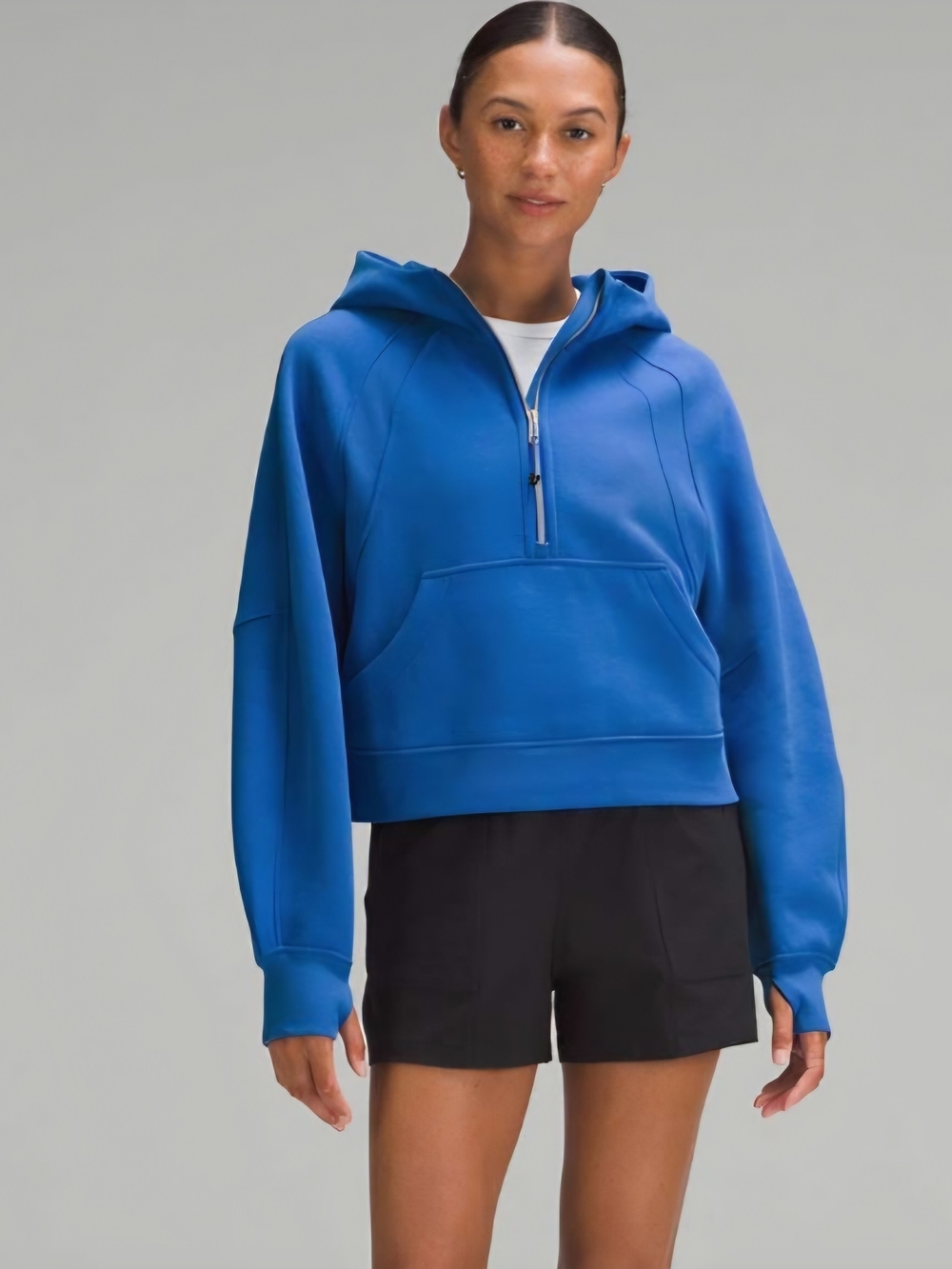 Lululemon Scuba Oversized Half-Zip Hoodie In Blazer Blue Tone